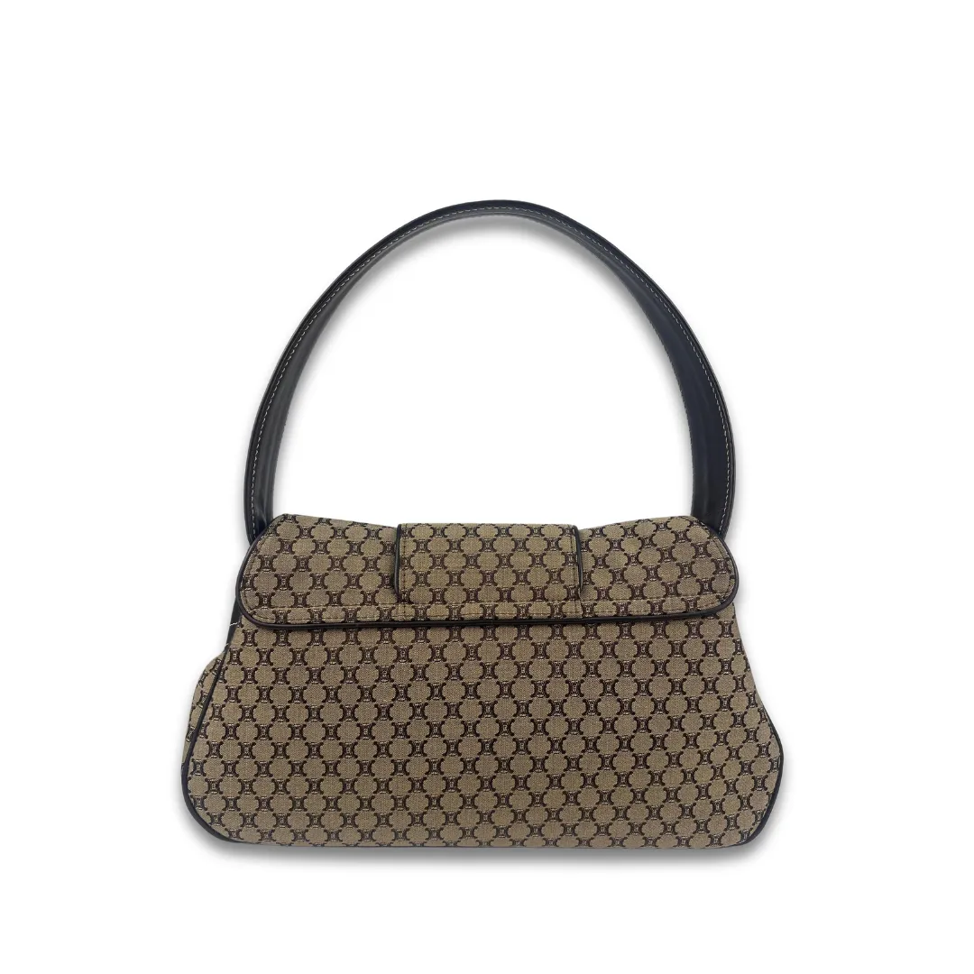Celine Vintage Macadam Buckle Shoulder Bag
