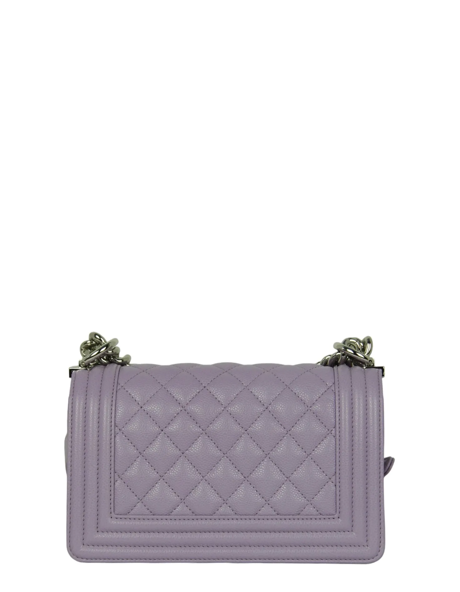 Chanel 2024 Purple Caviar Leather Small Boy Bag