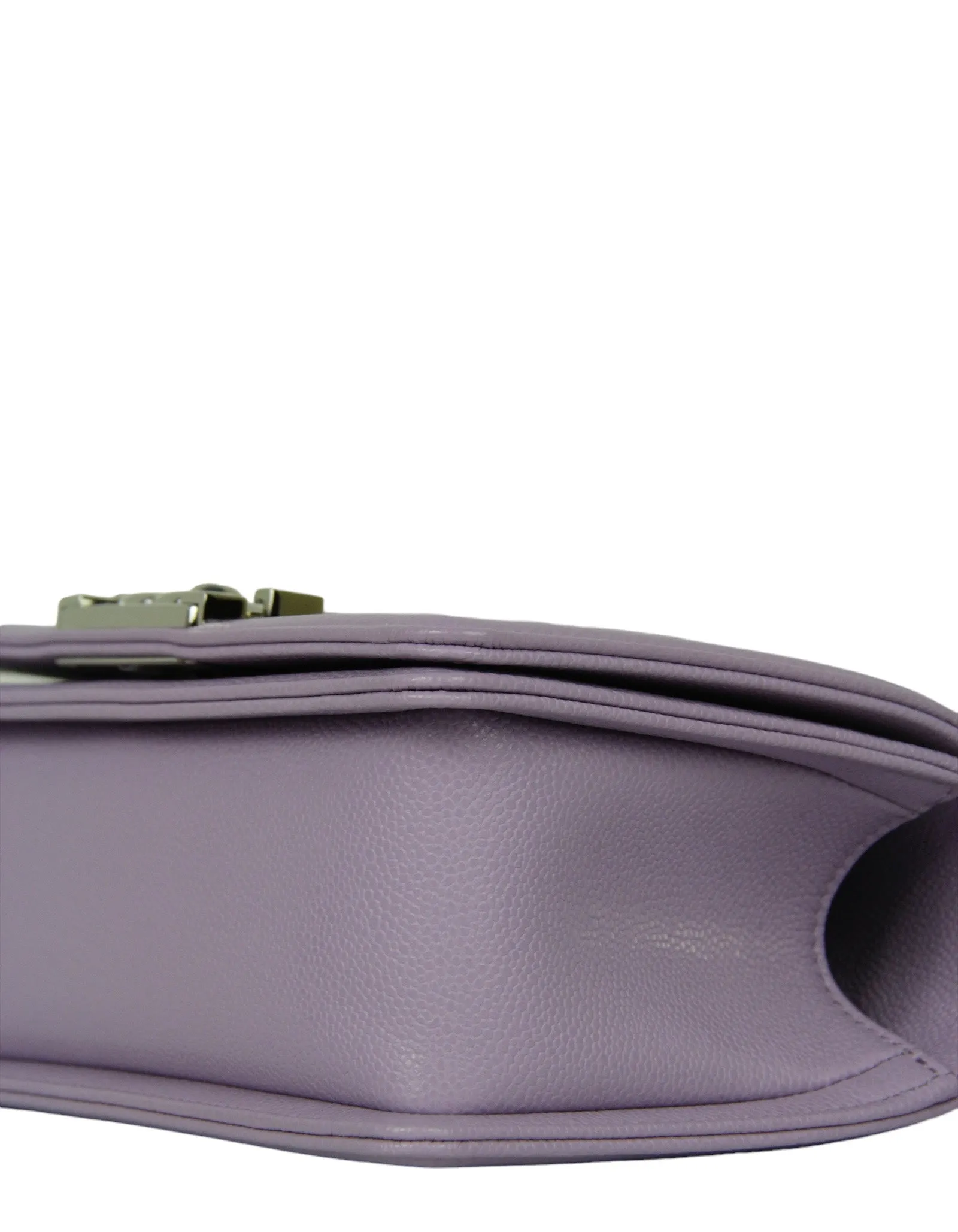 Chanel 2024 Purple Caviar Leather Small Boy Bag