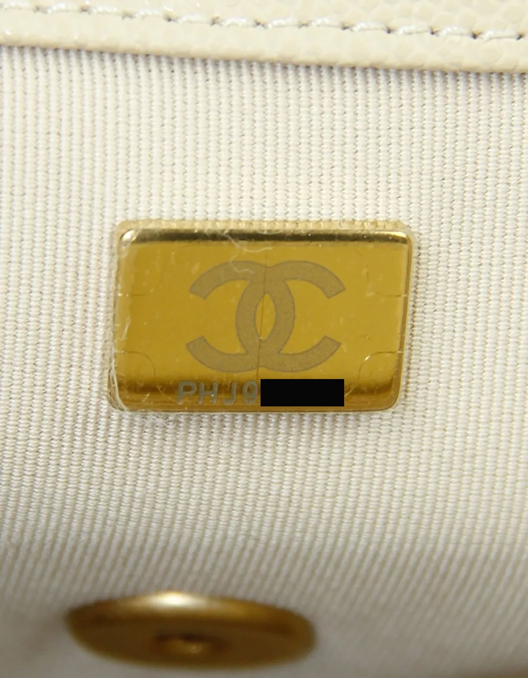 Chanel 2025 Beige Small CC Chain Flap Bag