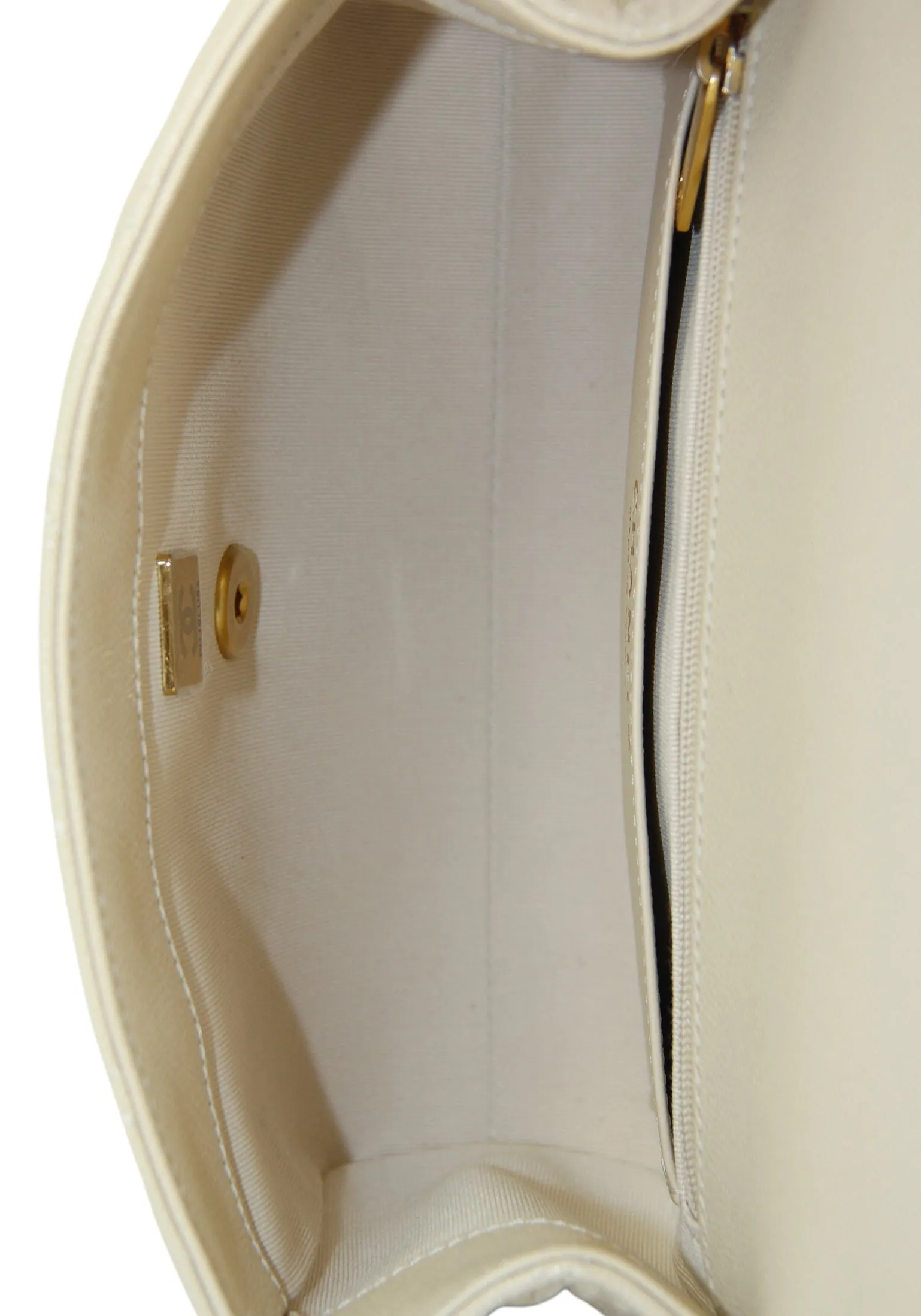 Chanel 2025 Beige Small CC Chain Flap Bag