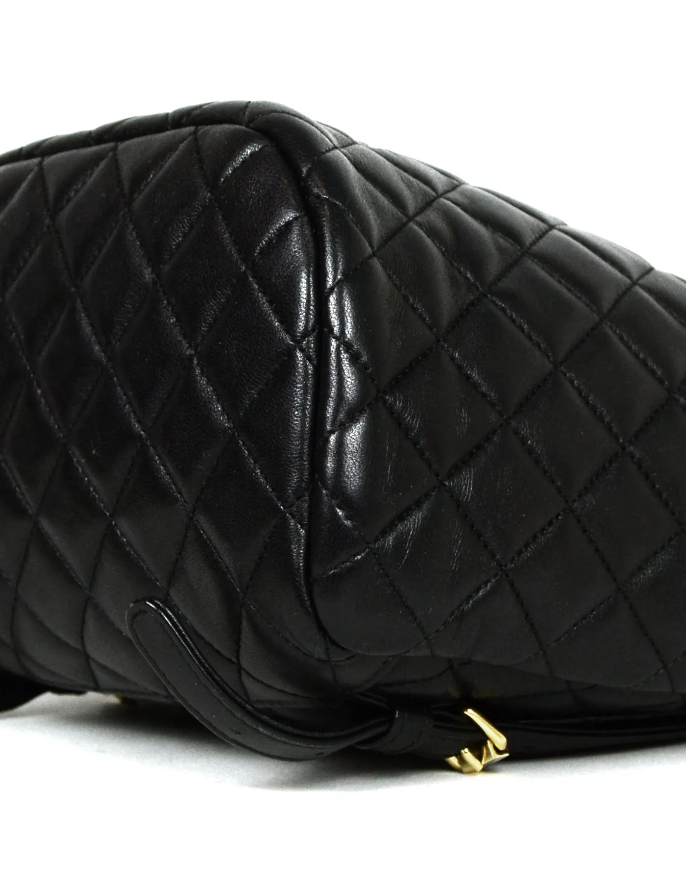 Chanel Black Lambskin Quilted Leather Small Urban Spirit Backpack Bag