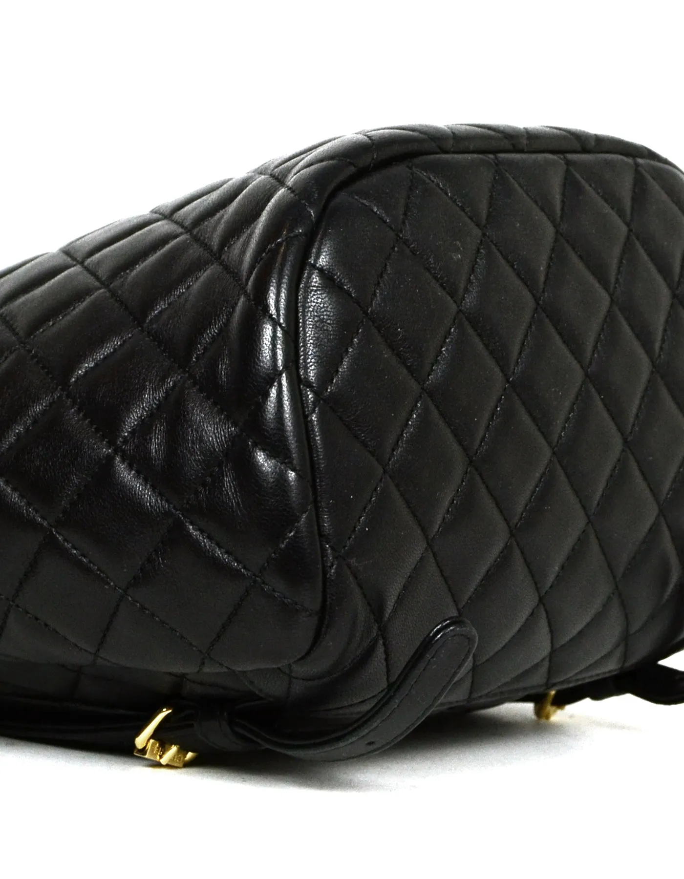 Chanel Black Lambskin Quilted Leather Small Urban Spirit Backpack Bag