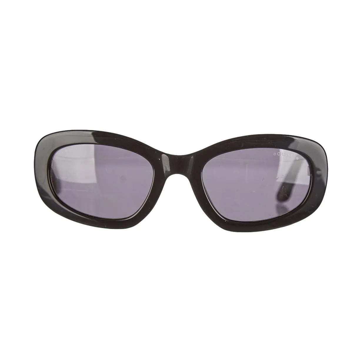 Chanel Black Quilted Logo Sunglasses