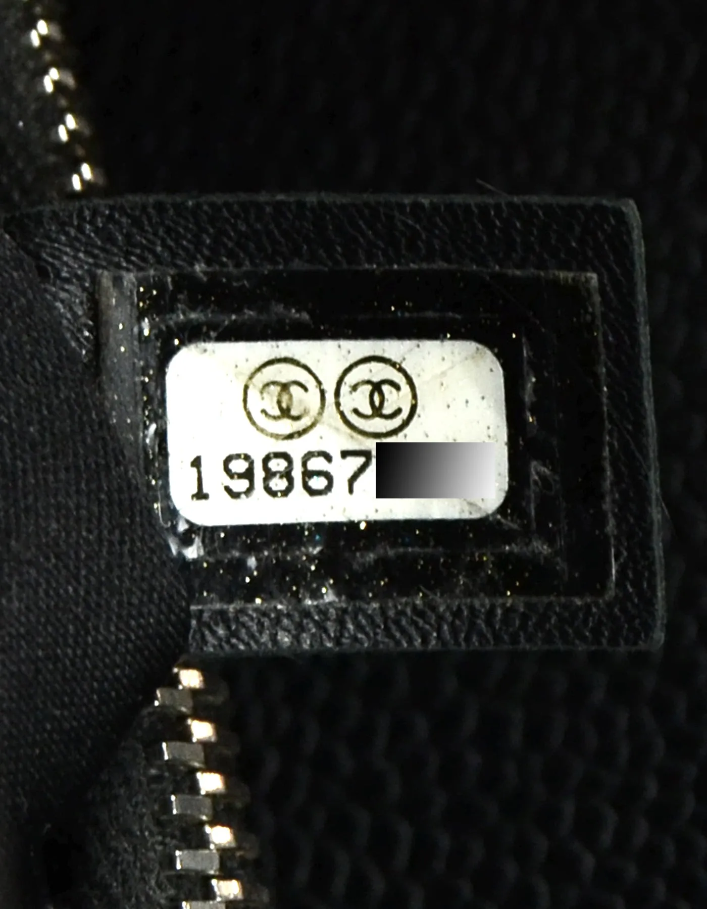 Chanel Black/Silver Caviar Leather GST Grand Shopper Tote Bag