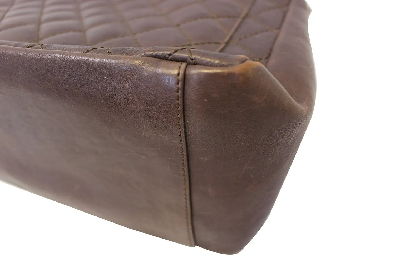 CHANEL Caviar Leather Grand Shopping Tote Brown Bag - Final Call