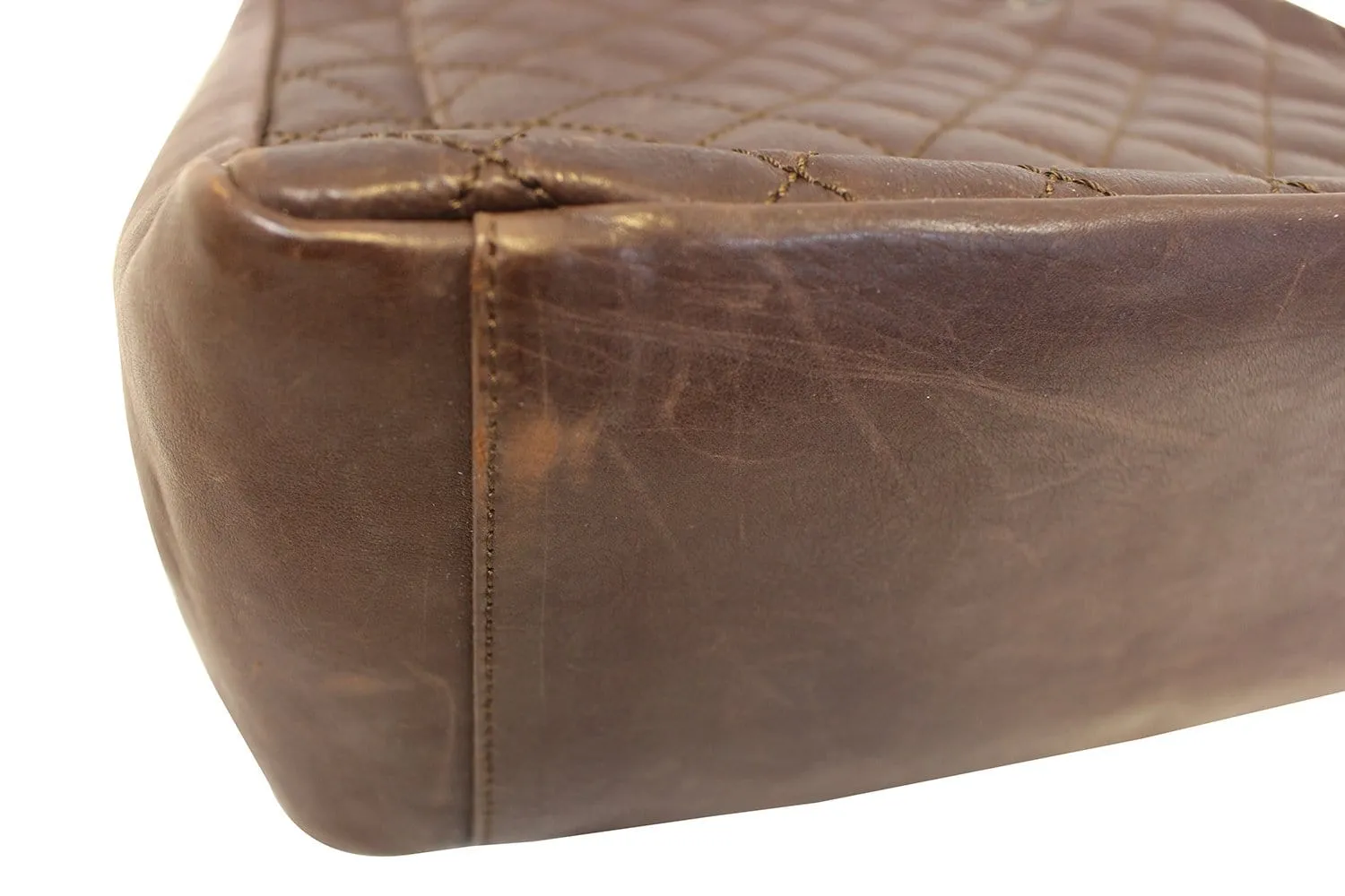 CHANEL Caviar Leather Grand Shopping Tote Brown Bag - Final Call