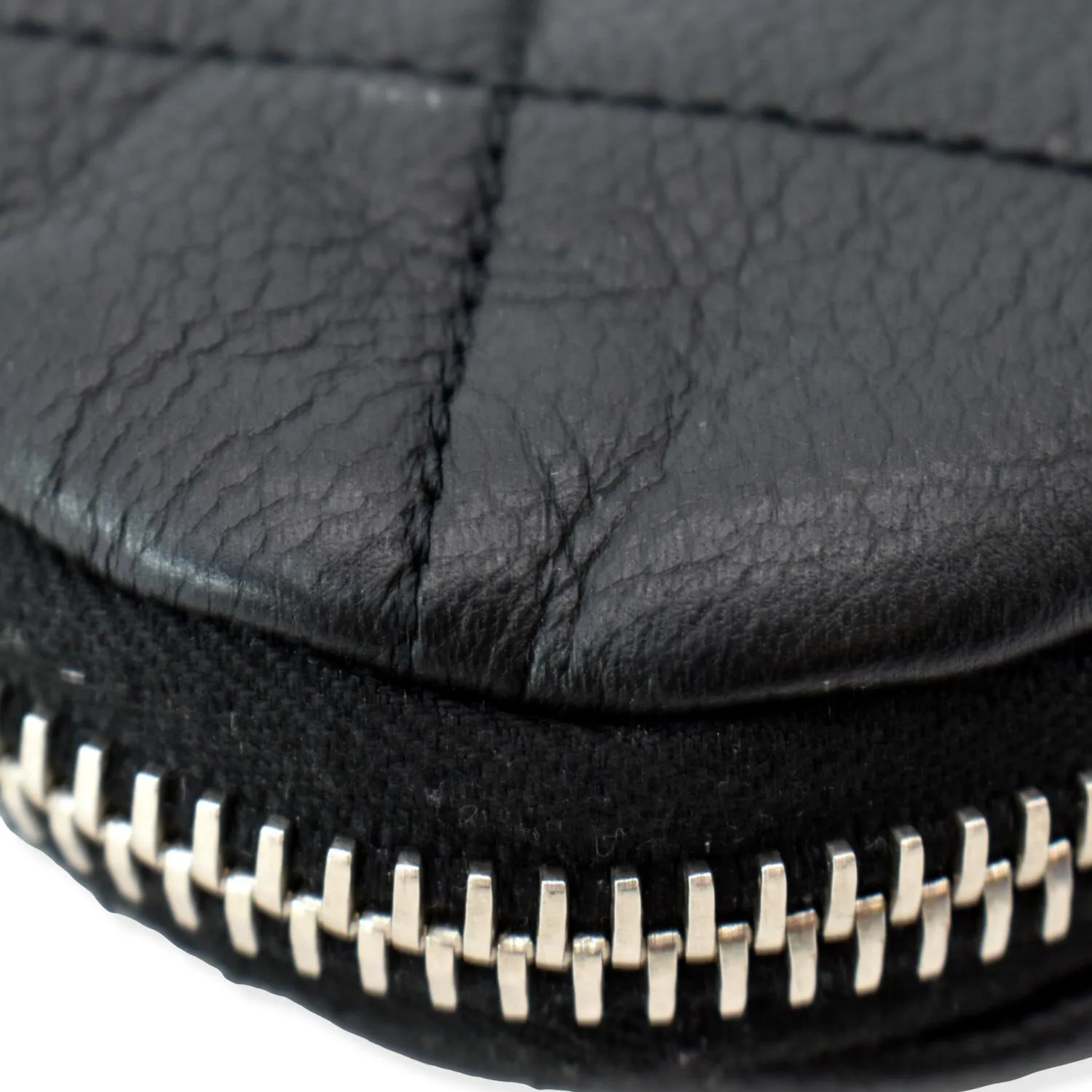 CHANEL Expandable Zip Around Caviar Quilted Tote Shoulder Bag Black
