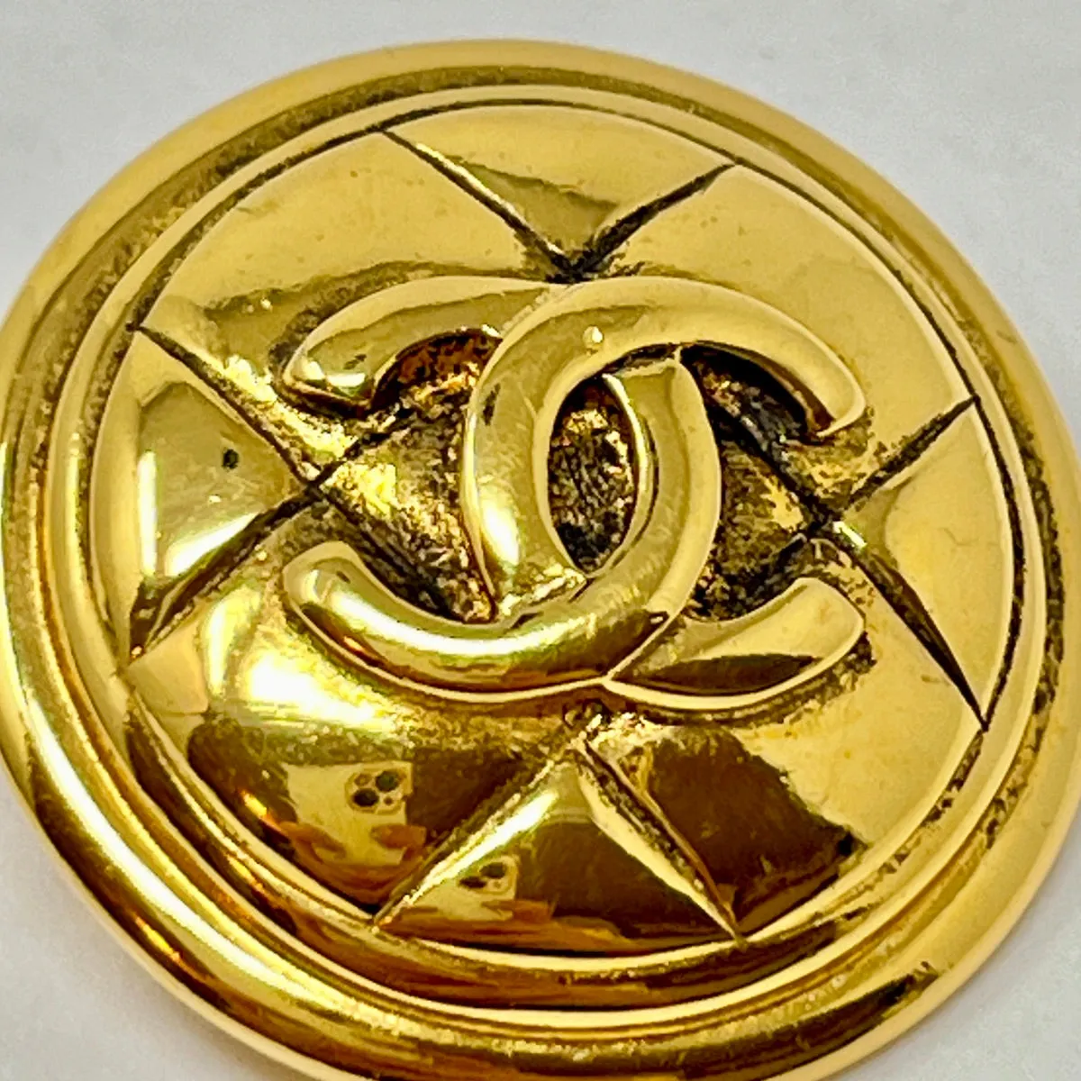 Chanel Quilted CC  Pin