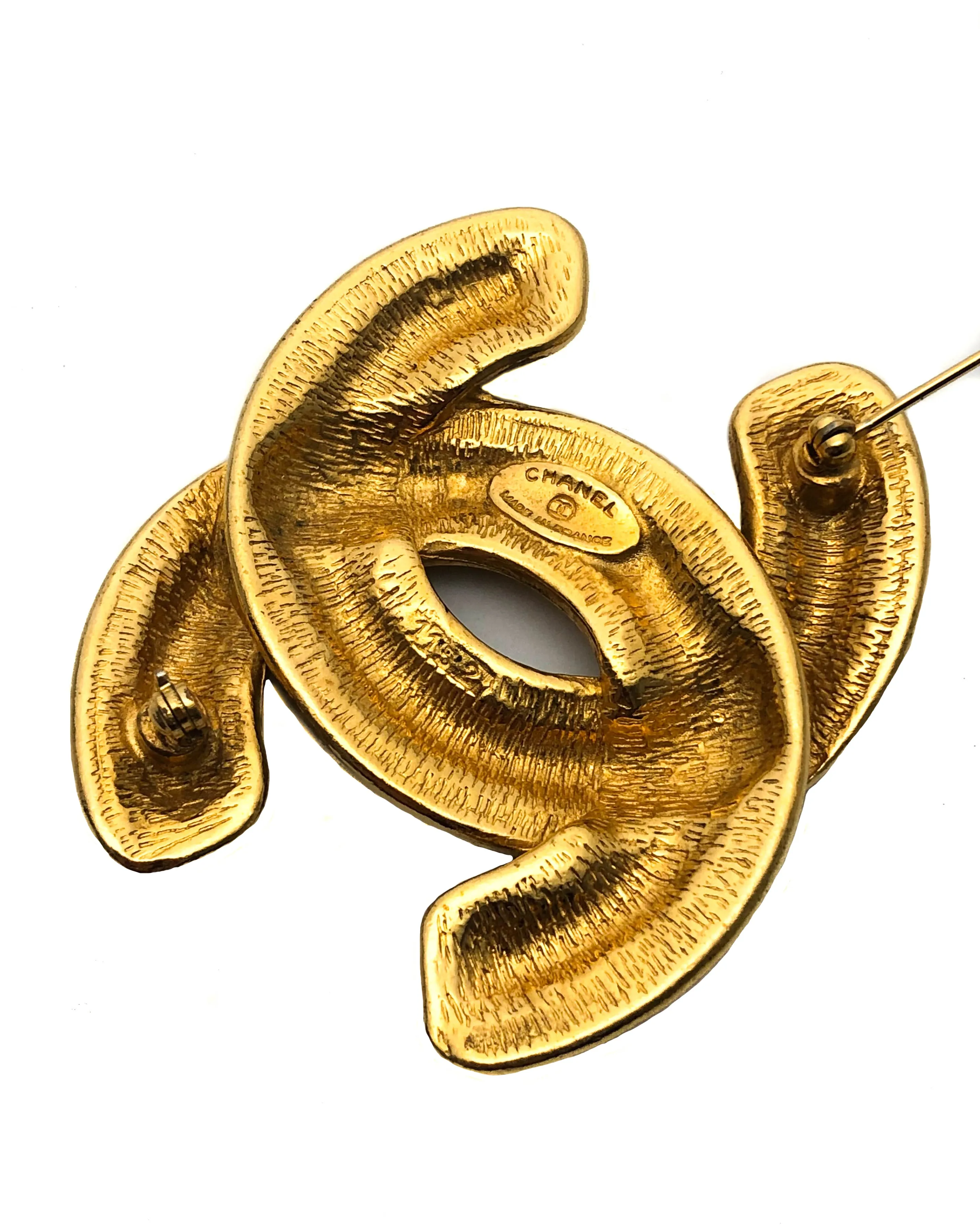 Chanel Vintage Classic Quilted Large Pin