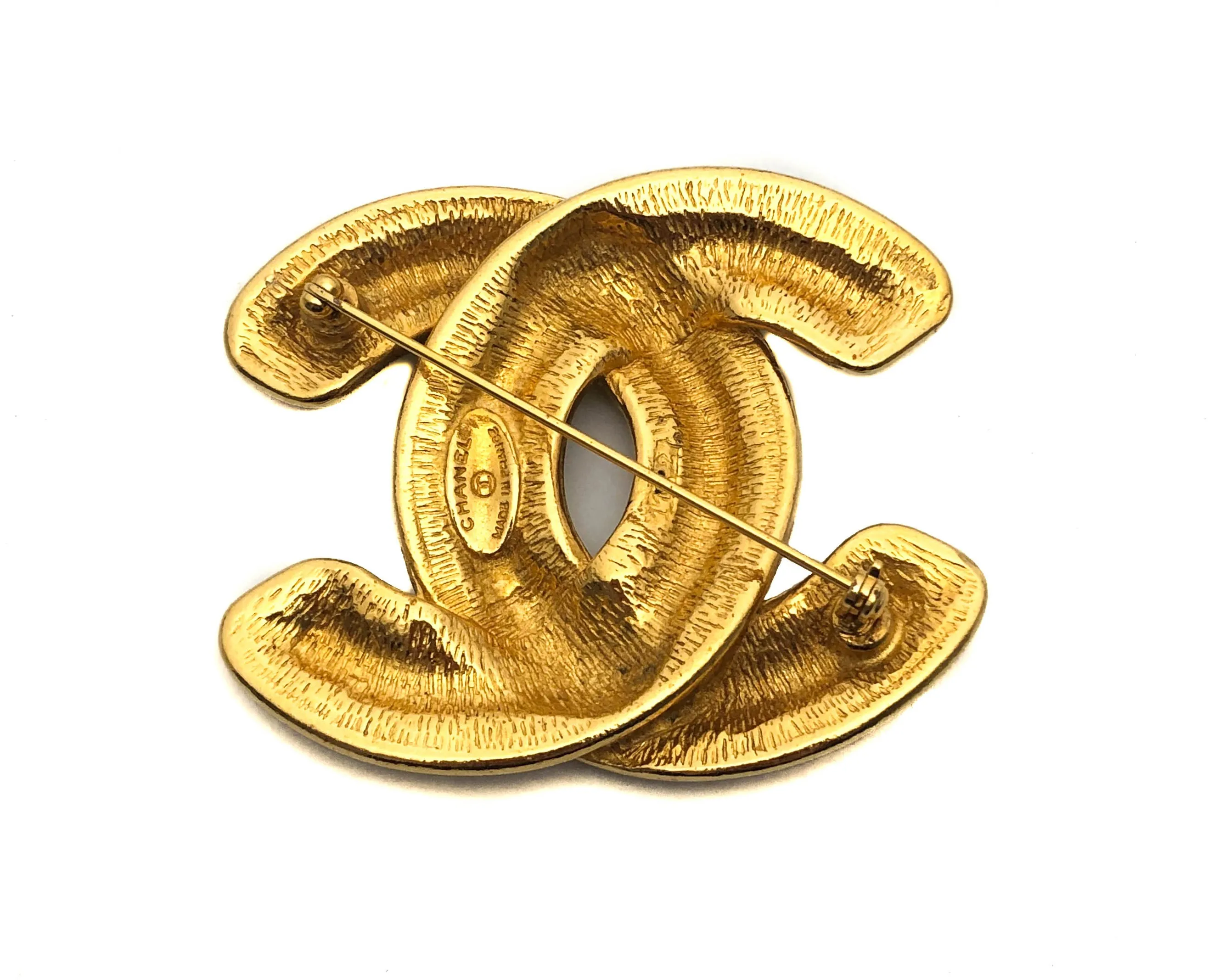 Chanel Vintage Classic Quilted Large Pin