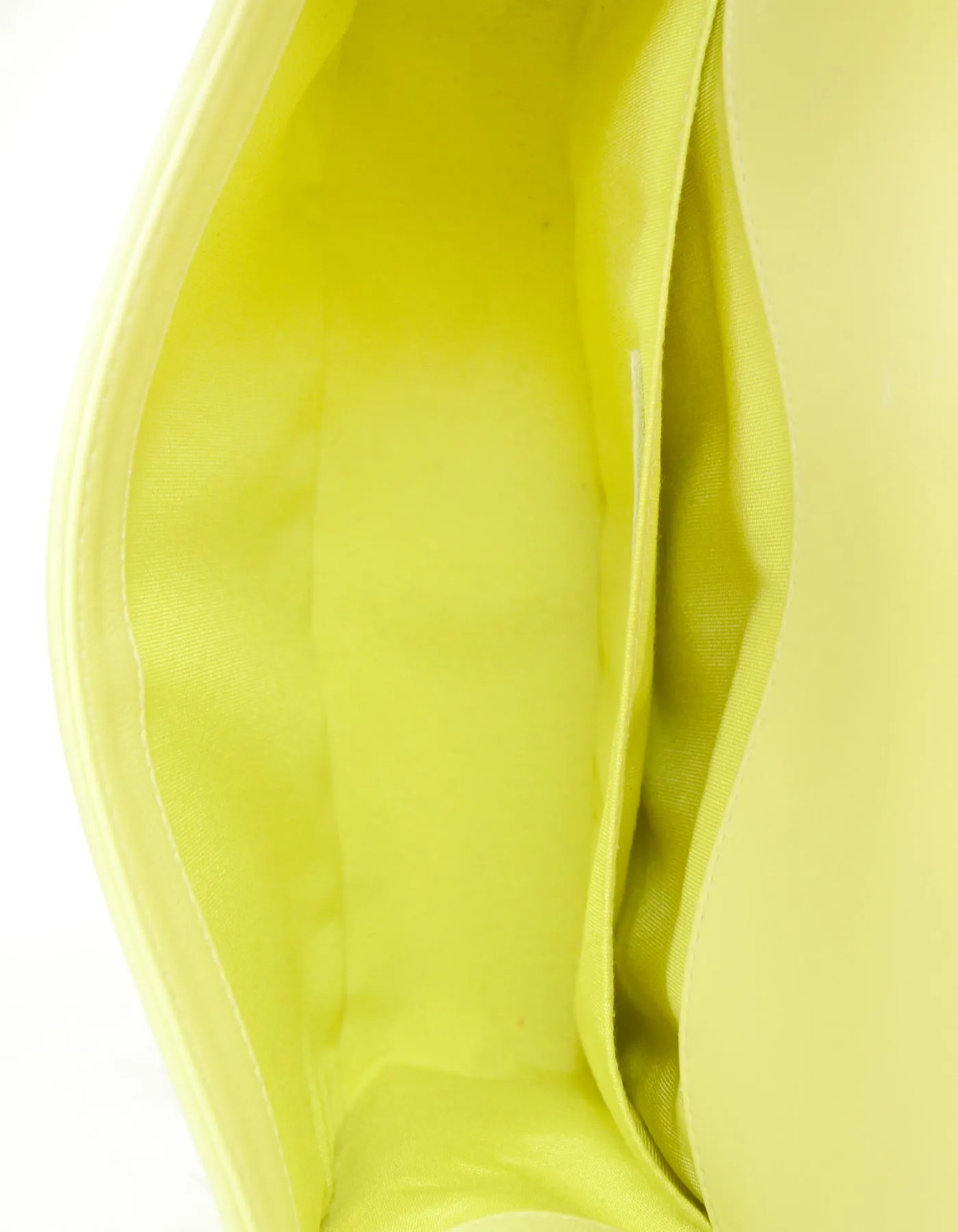 Chanel Yellow Leather Medium Boy Bag