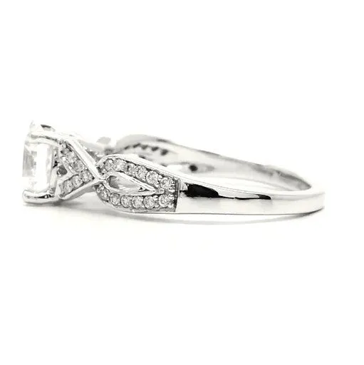 Charlize - Woven Pavé Engagement Ring