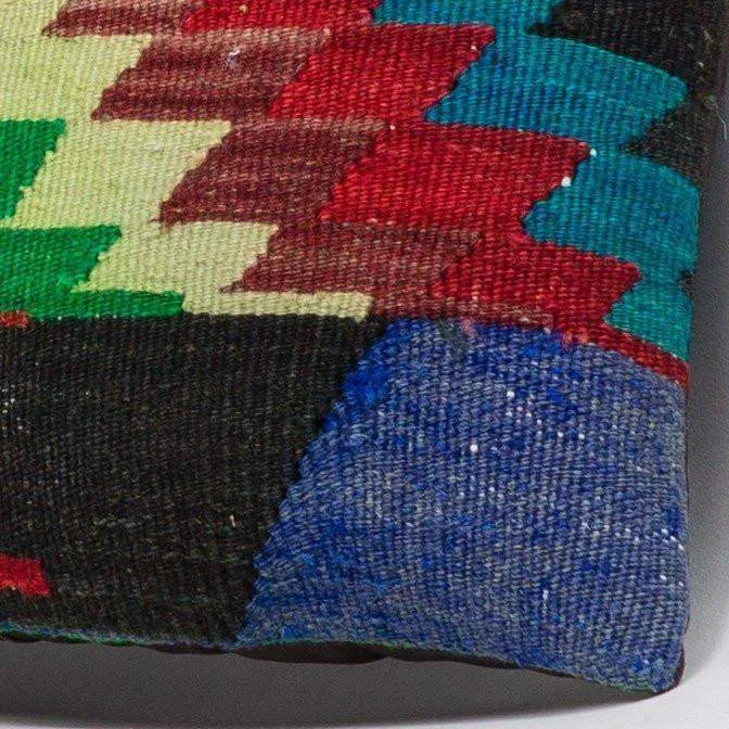 Chevron Multi Color Kilim Pillow Cover 16x16 3309
