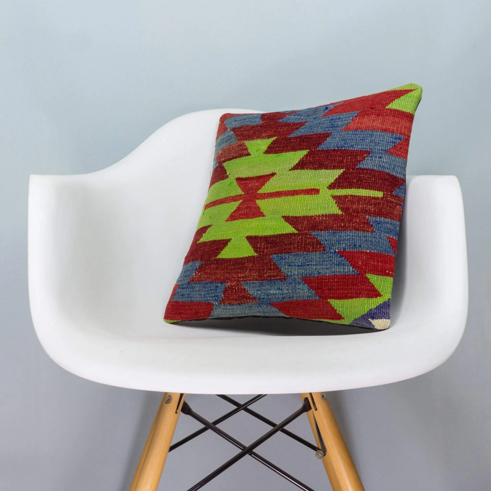 Chevron Multi Color Kilim Pillow Cover 16x16 3966