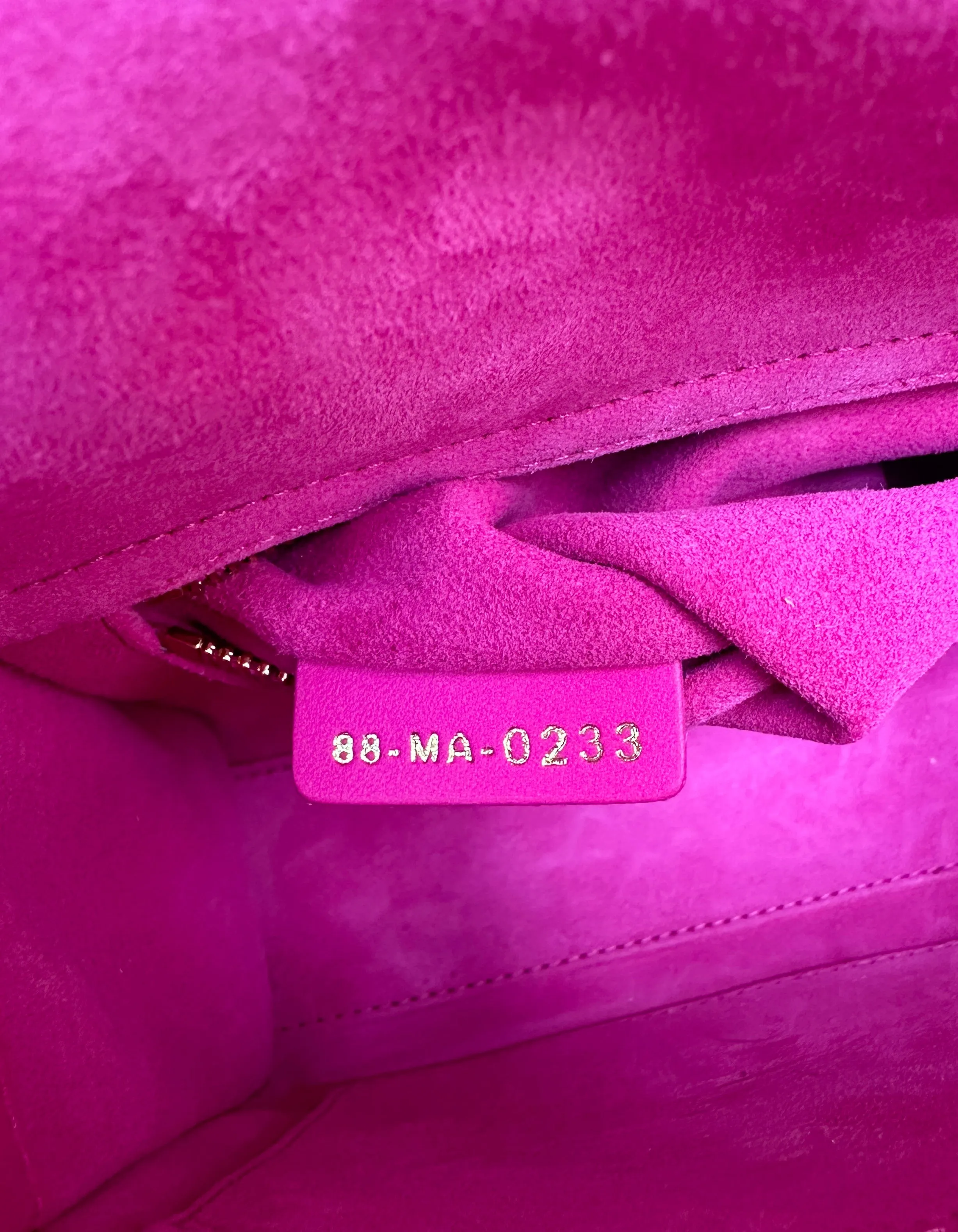 Christian Dior 2023 Rani Pink Leather Cannage Quilted My ABCDior Small Lady Dior Bag