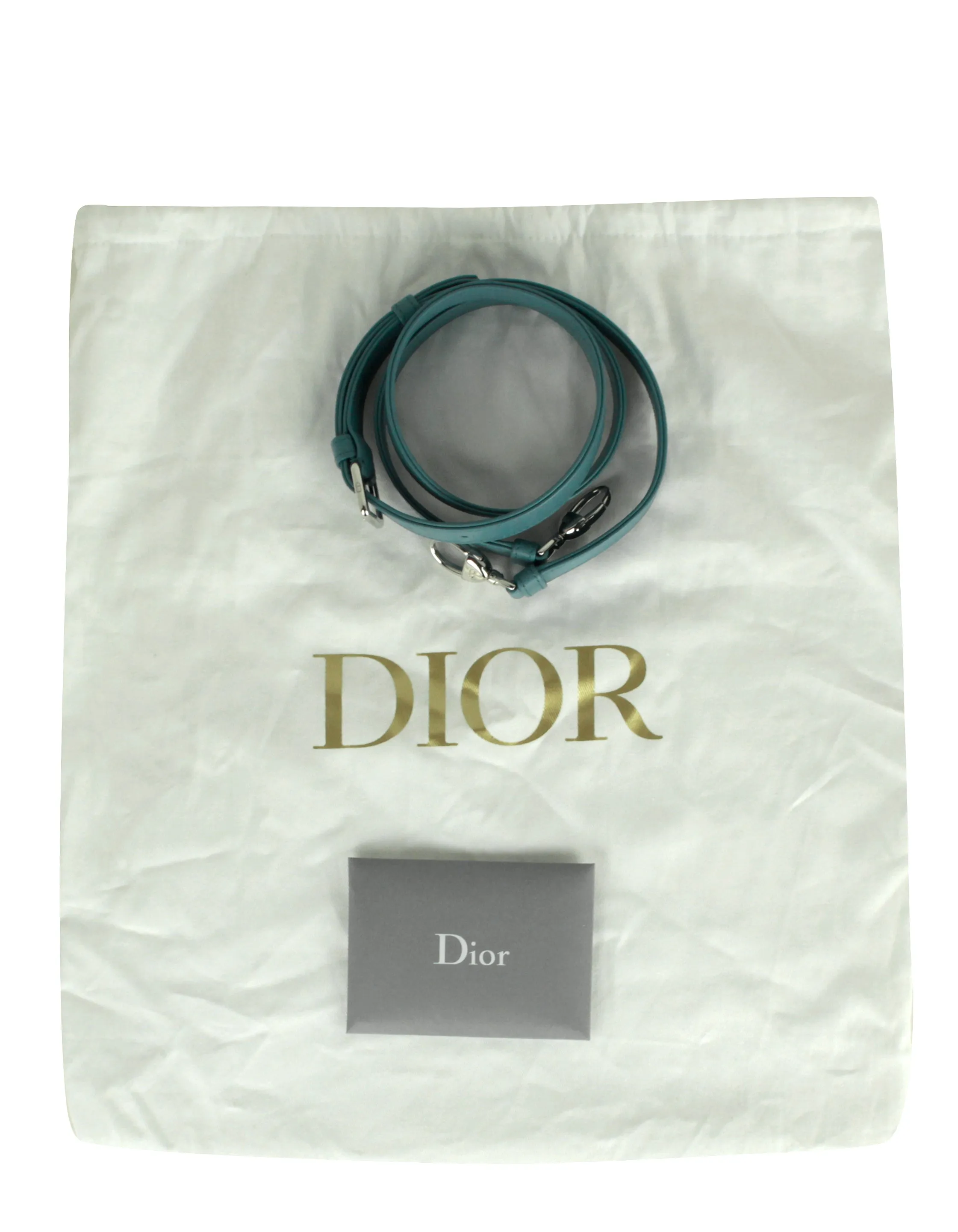 Christian Dior Blue Leather Cannage Quilted Medium Lady Dior Bag
