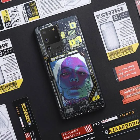 Chromatic Aberration Industrial LED Case for Samsung