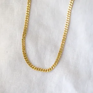 Chunky Hollow Curb Chain Necklace
