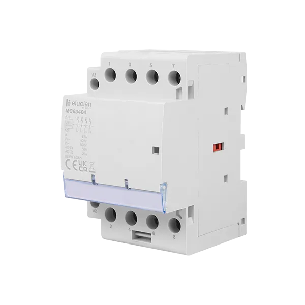 Click Elucian MC63404 63A 4 Pole 3 Module Contactor 4x Normally Closed