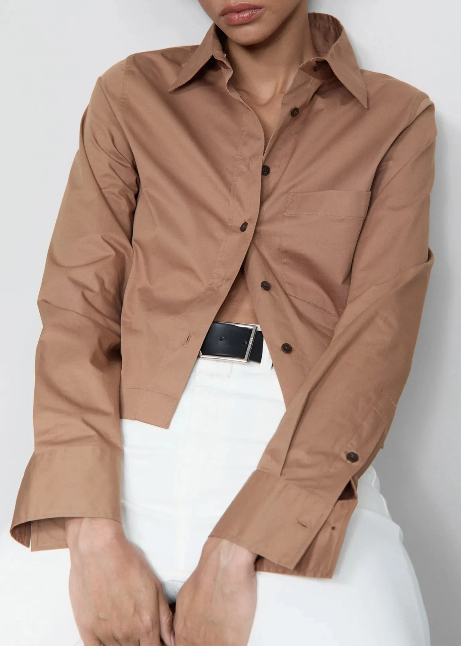 Closed Cropped Shirt