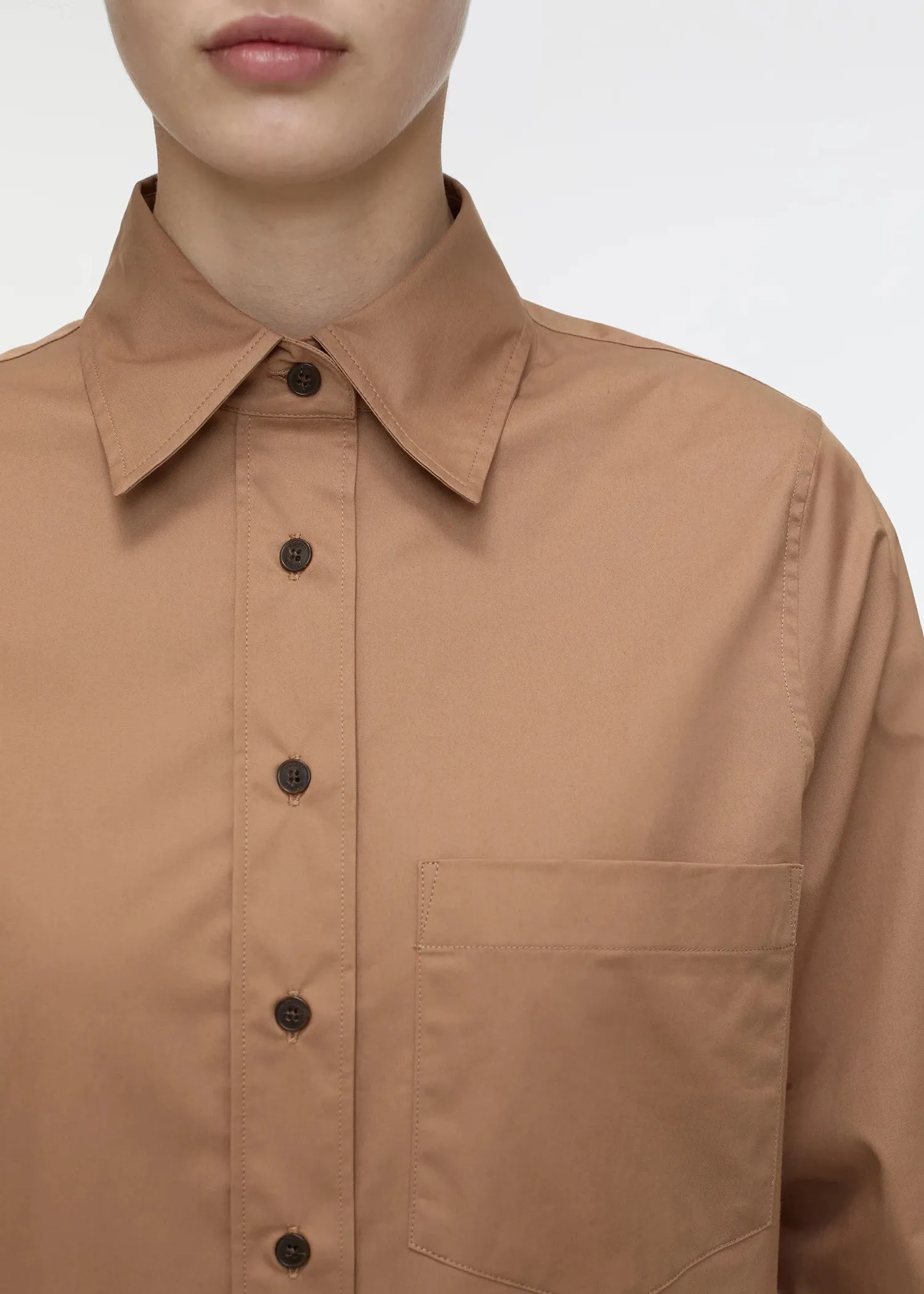 Closed Cropped Shirt