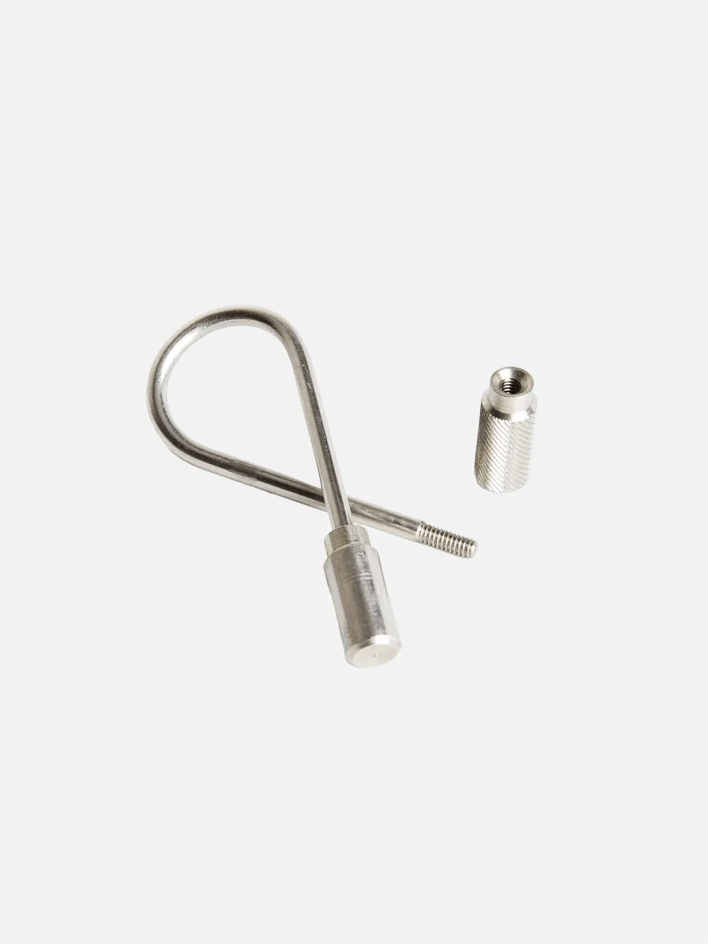 Closed Helix Keyring Stainless Steel