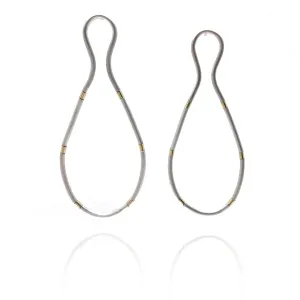 Closed Loop Earrings - Silver/Gold