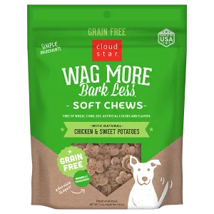 Cloud Star Wag More Bark Less Soft & Chewy Grain Free Chicken & Sweet Potatoes Dog Treats