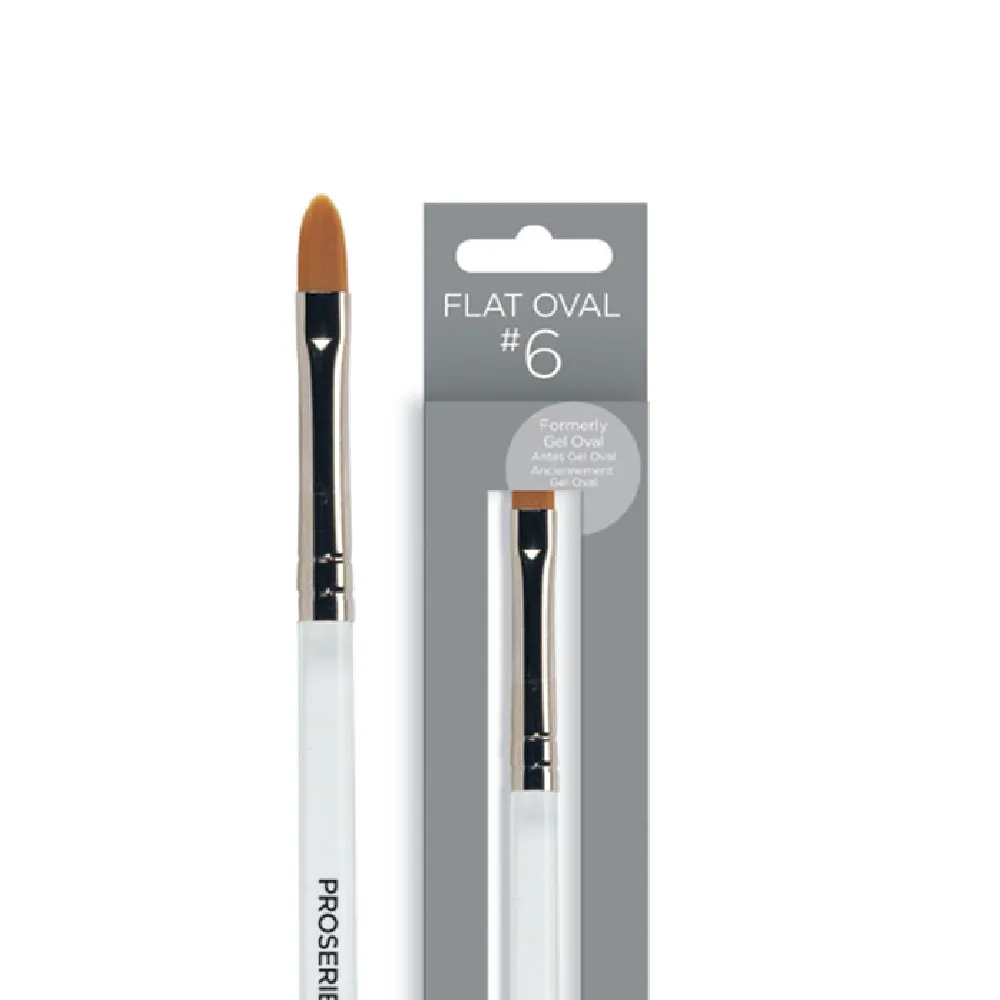 CND - PROSERIES #6 Gel Brush Flat Oval 1 pc.