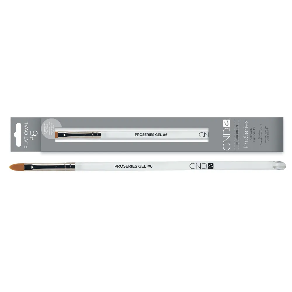 CND - PROSERIES #6 Gel Brush Flat Oval 1 pc.