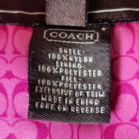 Coach 1941 Diamond Quilted Hack Collared Signature Jacket in Fuchsia Hot Pink
