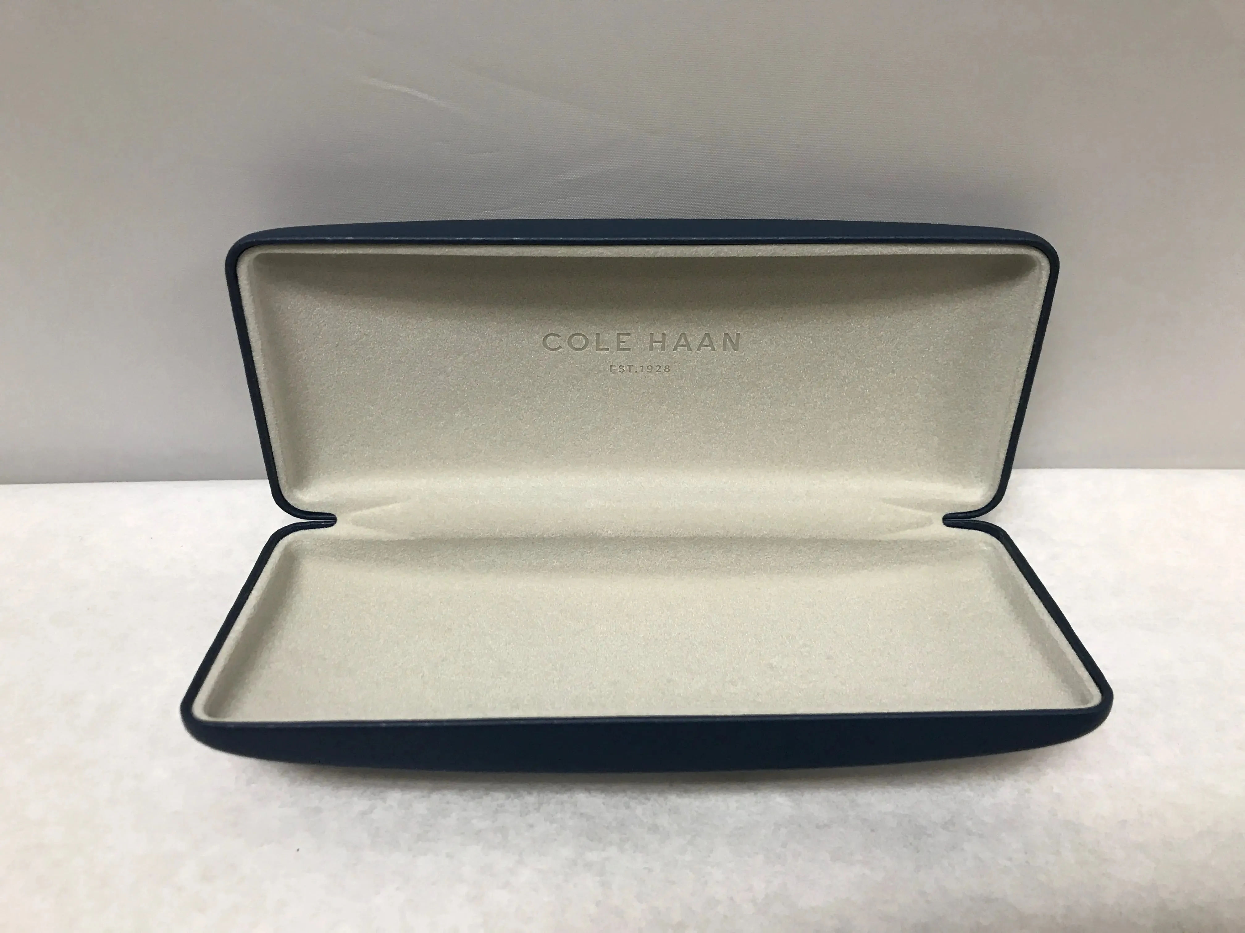 Cole Haan Optical Logo Engraved Black Eye Glasses Hard Case | KMOPT-02