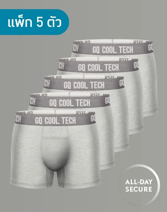 Cool Tech™ - All-day Secure แพ็ก 5 สีเทาฮีเตอร์ [12 Pack Bundle]