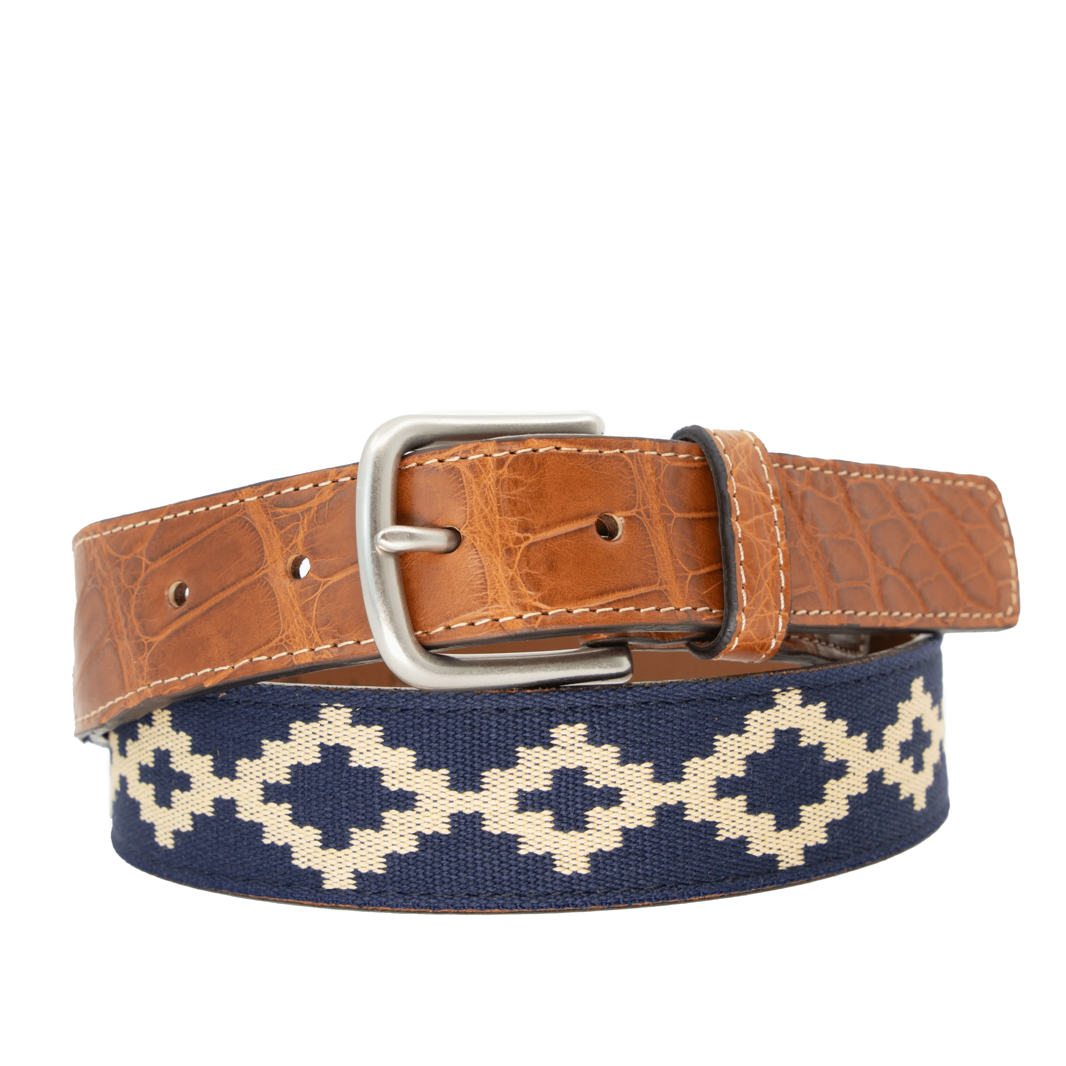 Corbina Alligator Woven Belt