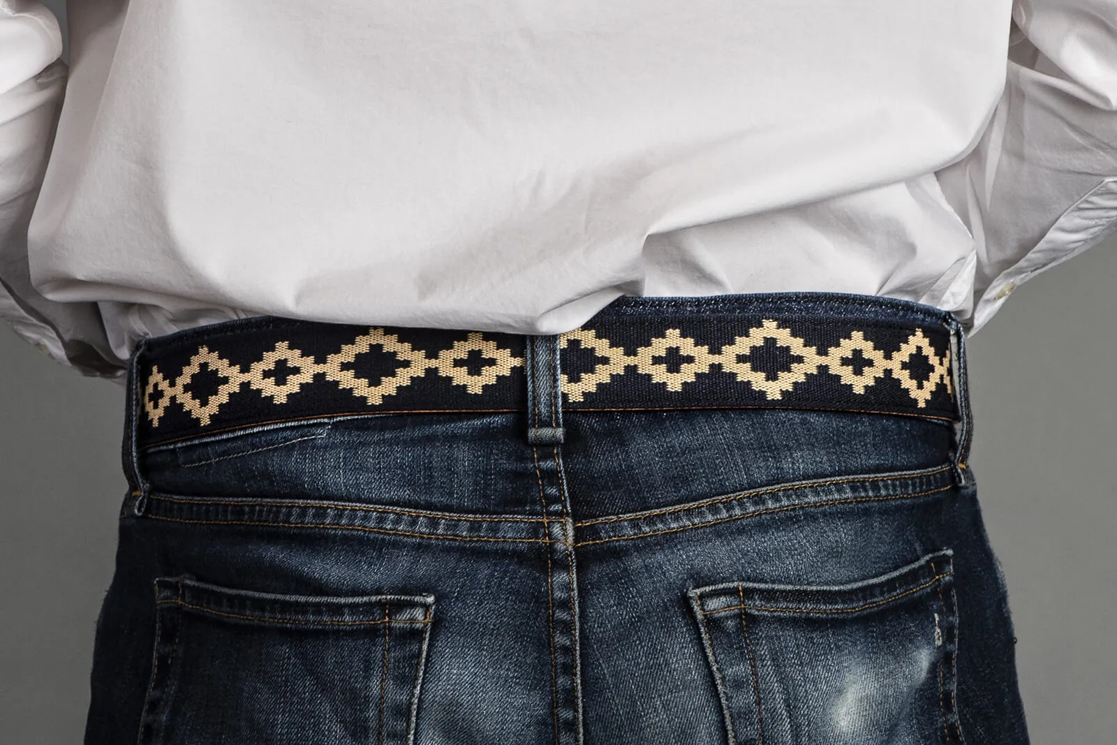 Corbina Alligator Woven Belt
