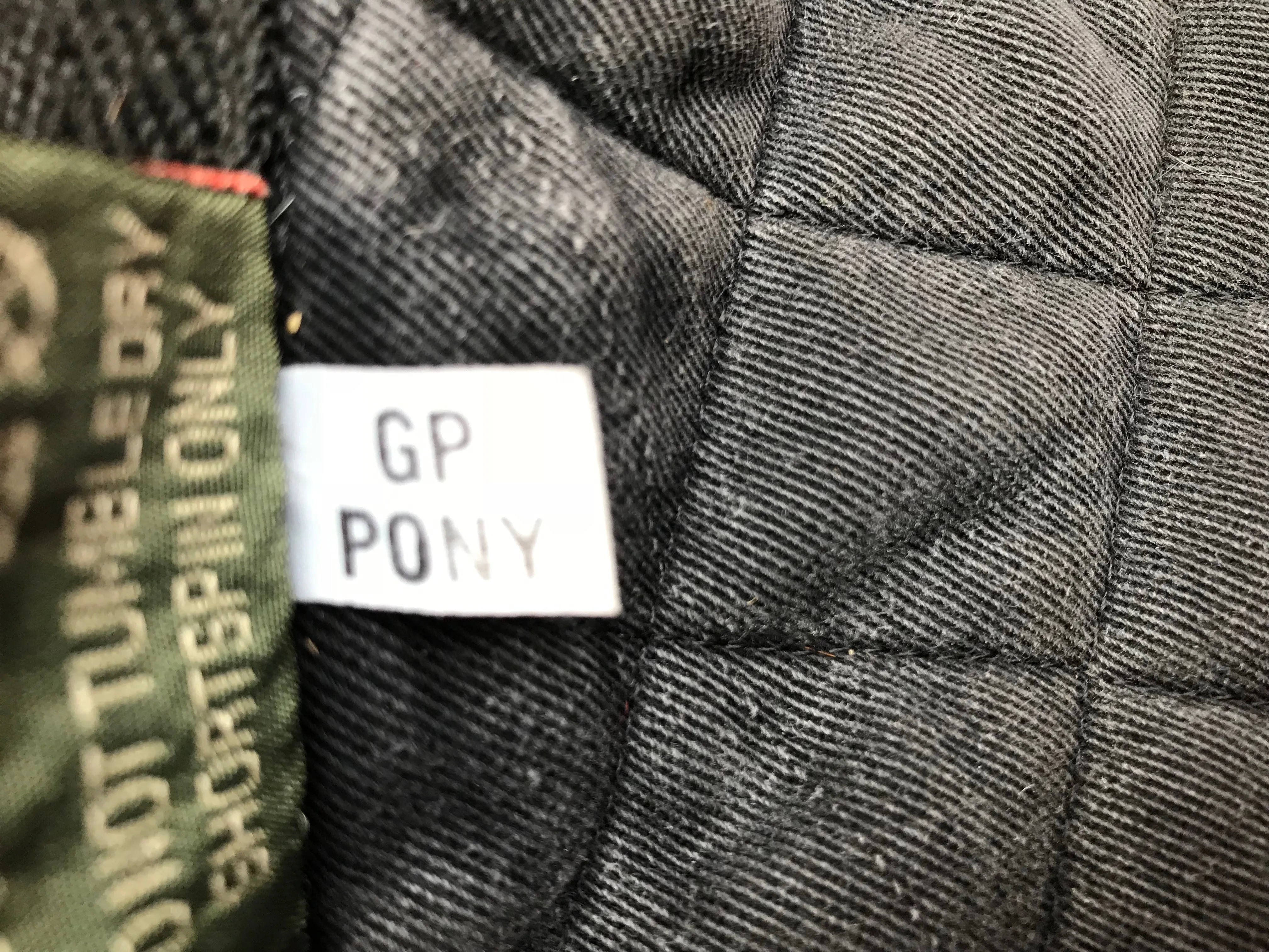 cottage craft black pony GP Numnah FREE POSTAGE
