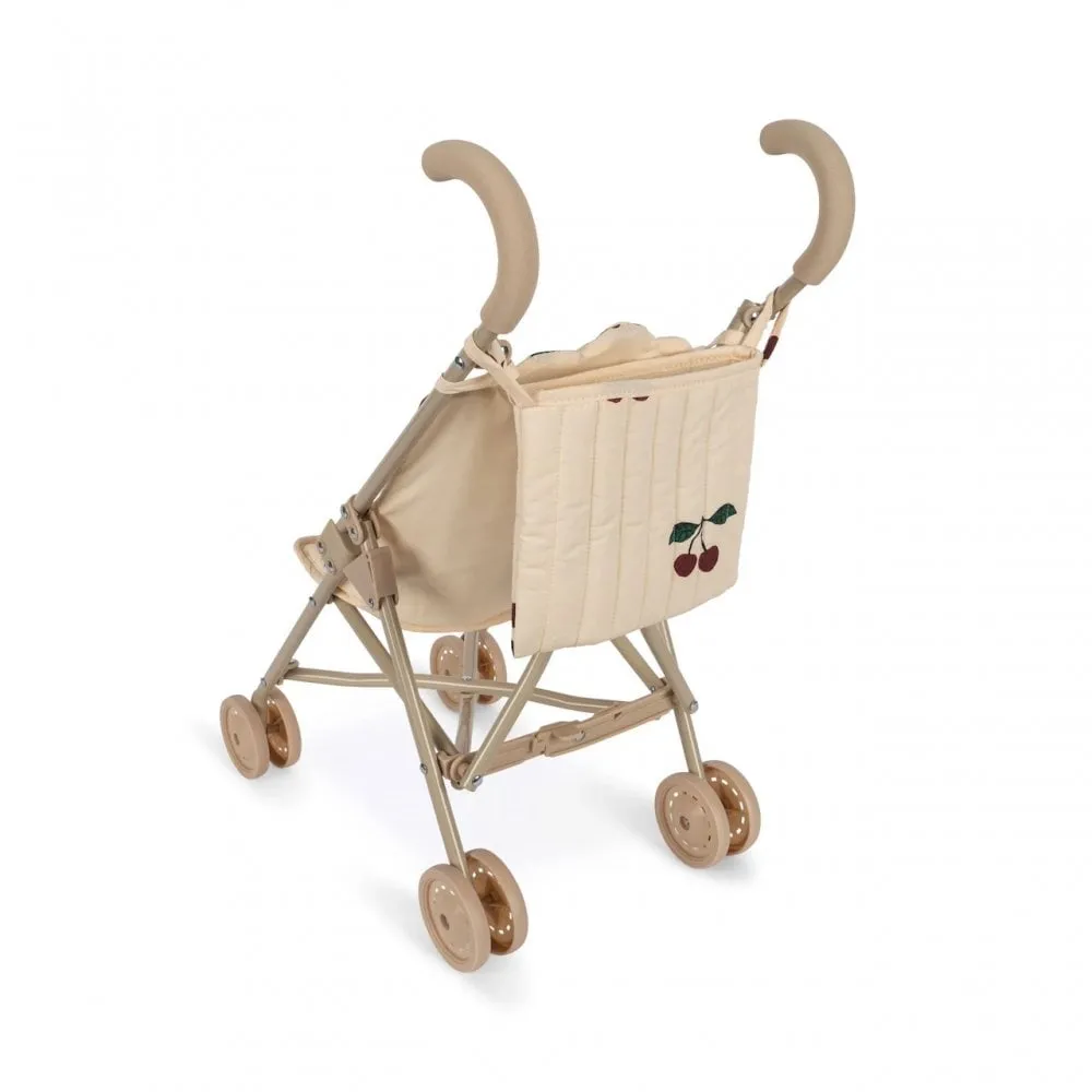 Cotton Quilted Dolls Stroller (Ma Grande Cerise Pink Glitter)
