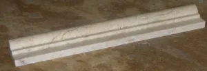 Crema Marfil Like Botticino Beige Marble Polished Chair Rail Listello Decorative Moldings Chairrail Trims 2" x 12"