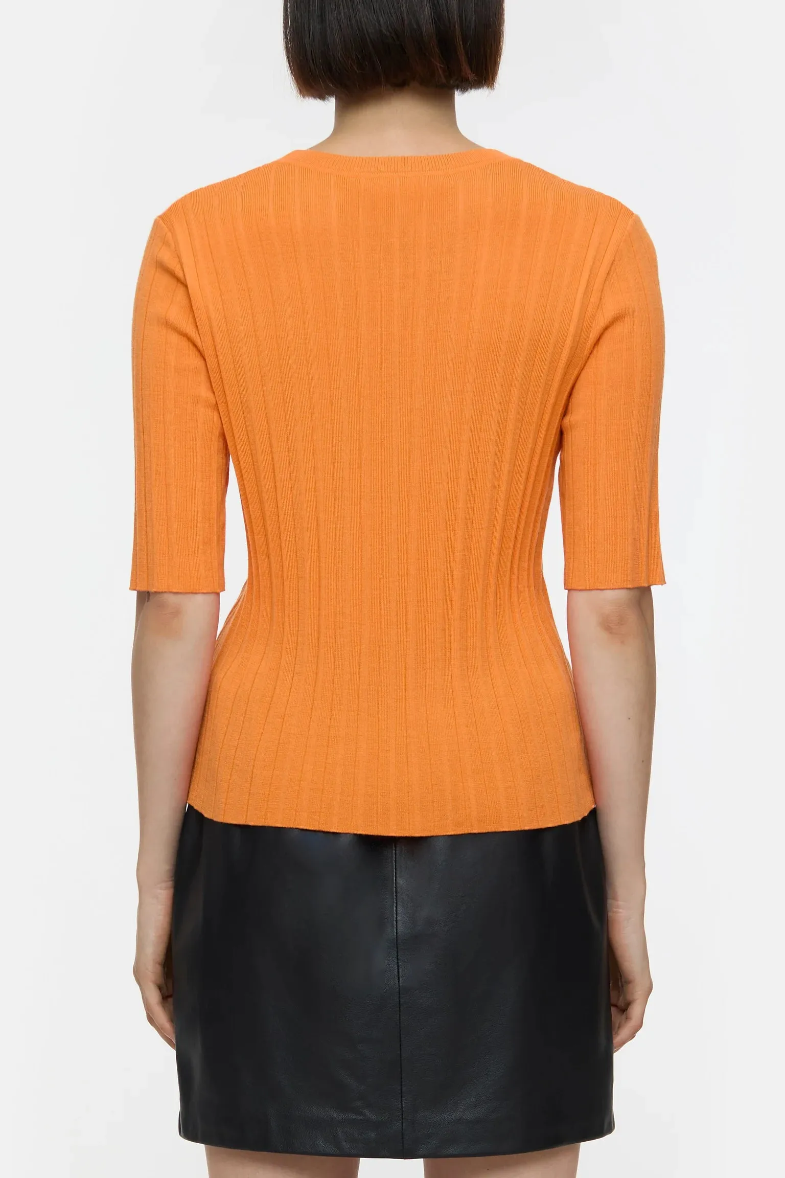 Crew Neck Half Sleeve - Orange