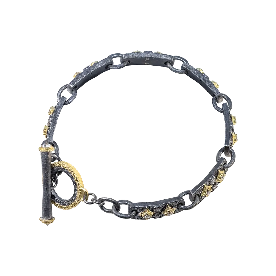 CRIVELLI TEXTURED LINK BRACELET