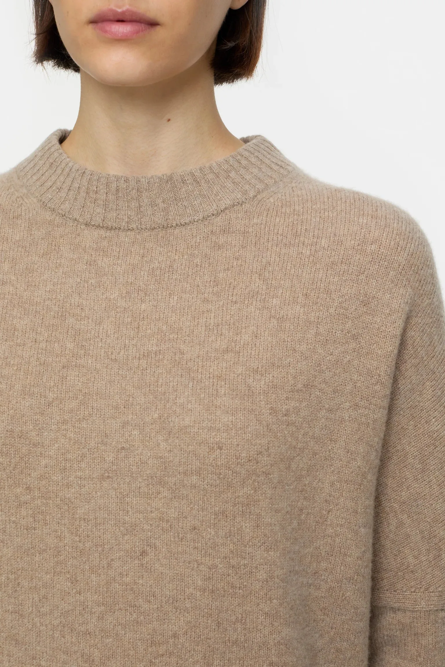 Cropped Sweater - Dark Chino