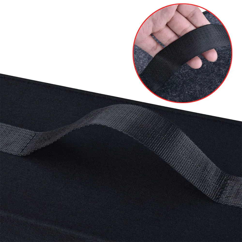 Custom Text For Soft Felt Car Bag Organizer, Compatible with All Cars, Folding Car Storage Box Non Slip Fireproof Car Trunk Organizer DA12990