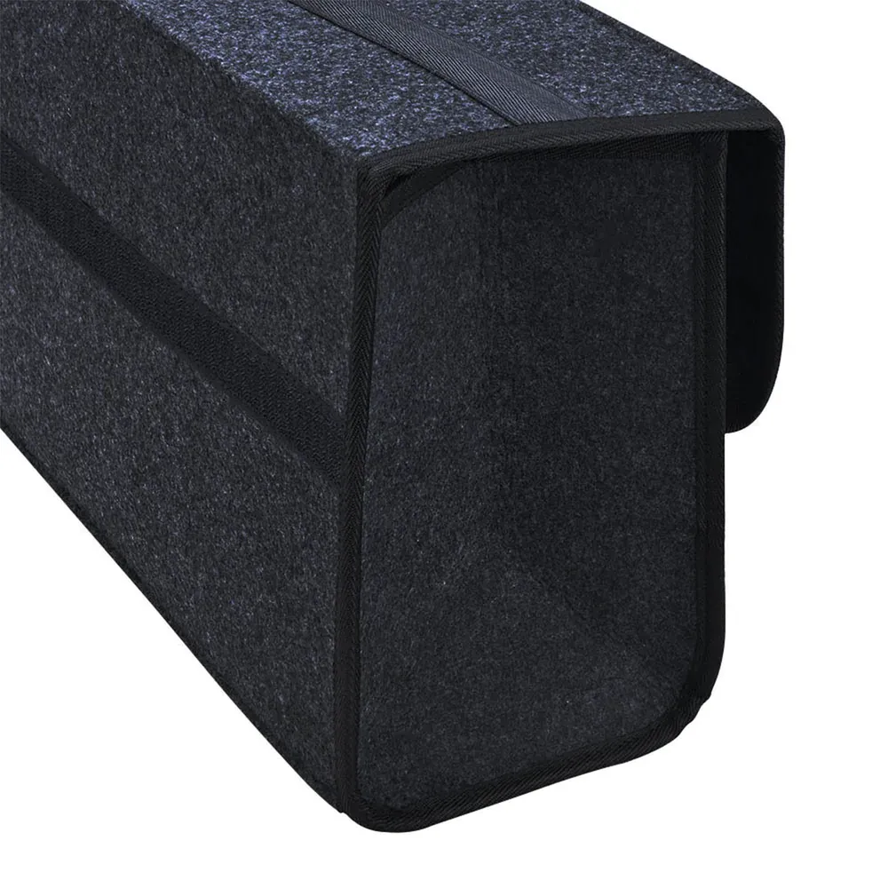 Custom Text For Soft Felt Car Bag Organizer, Compatible with All Cars, Folding Car Storage Box Non Slip Fireproof Car Trunk Organizer DA12990
