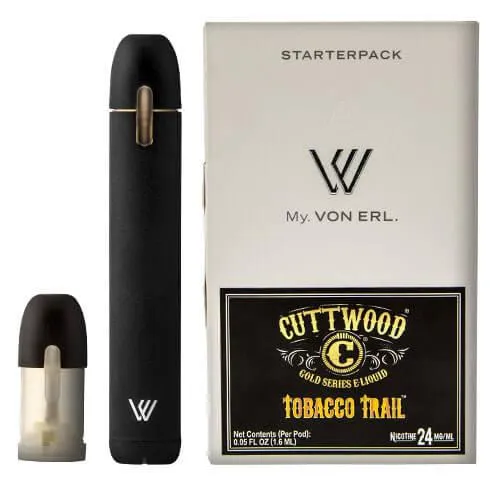 Cuttwood E-Liquids - My. Von Erl LiquidPod Vaporizer Starter Kit (Tobacco Trail)