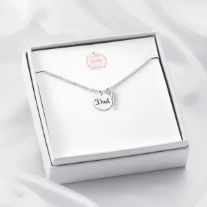 Dad Remembrance - Angel Wing Necklace