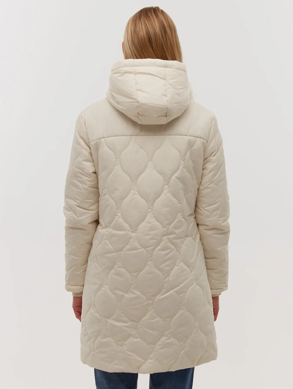 Dakoah Honeycomb Quilted Midi Jacket