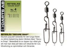 Darts Beteslås Secure Snap