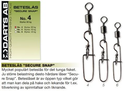 Darts Beteslås Secure Snap