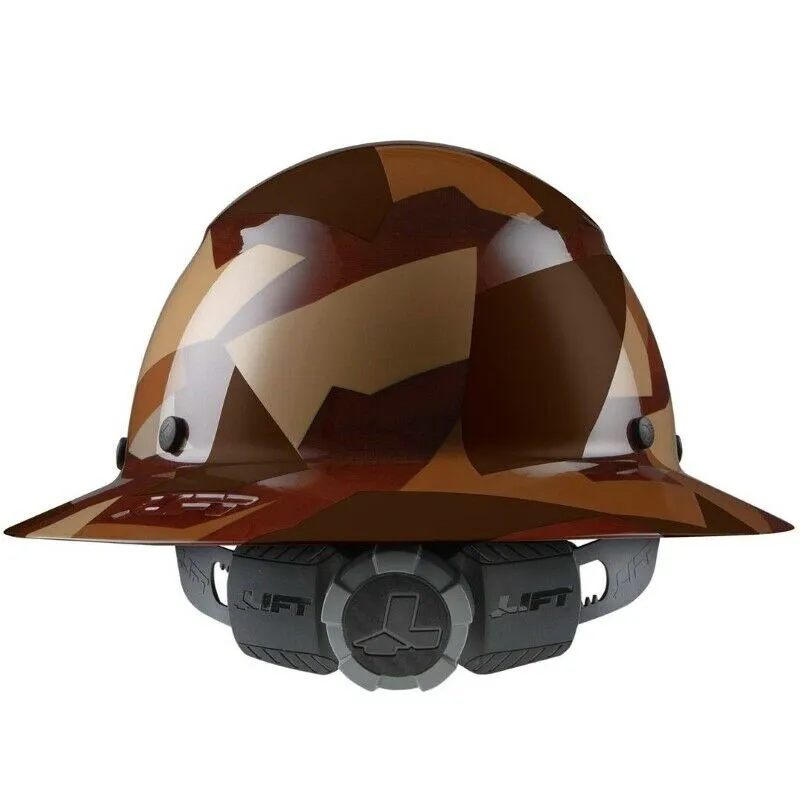 DAX Fifty/50 Fiber Reinforced Resin Hard Hat, Full Brim with 6 Point Ratchet Suspension